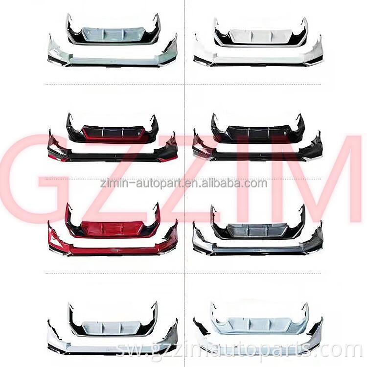 Mbele na nyuma bumper walinzi bumper walinzi iliongoza bumper kwa Rav 4 2020+